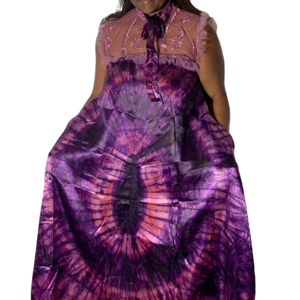Tie Dye Print Long Dress